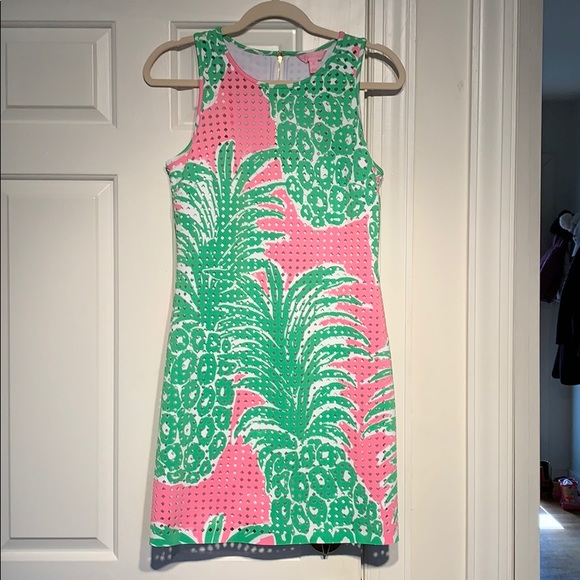 Lilly Pulitzer Perla Pink Pout Shift Dress SZ XS - Picture 3 of 10